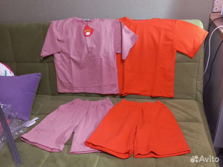 Костюм трикотажный шорты женский 42р