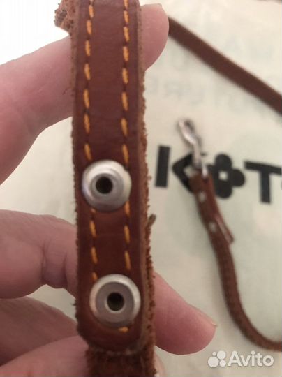 Ошейник и поводок натуральная кожа