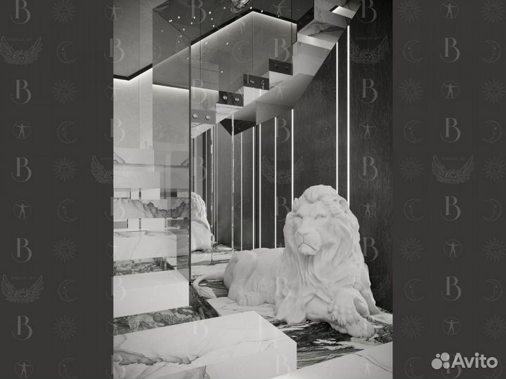 Статуя Лев Благородный 2м