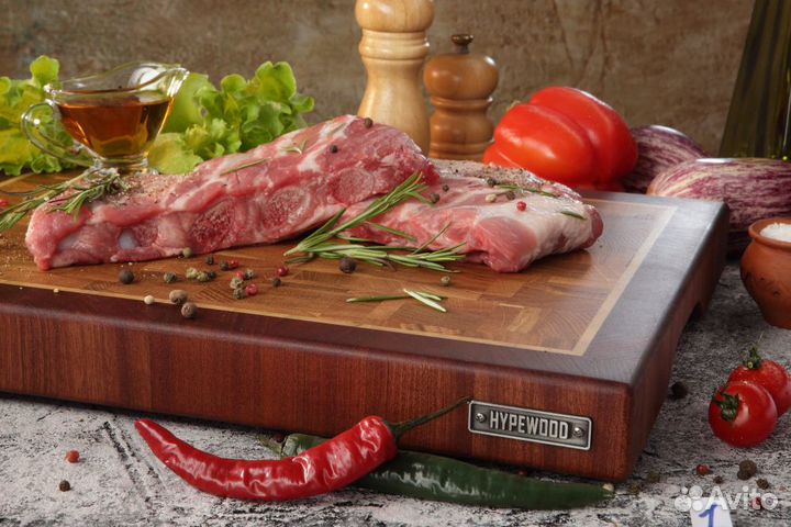 Разделочная доска торцевая рамка в рамке