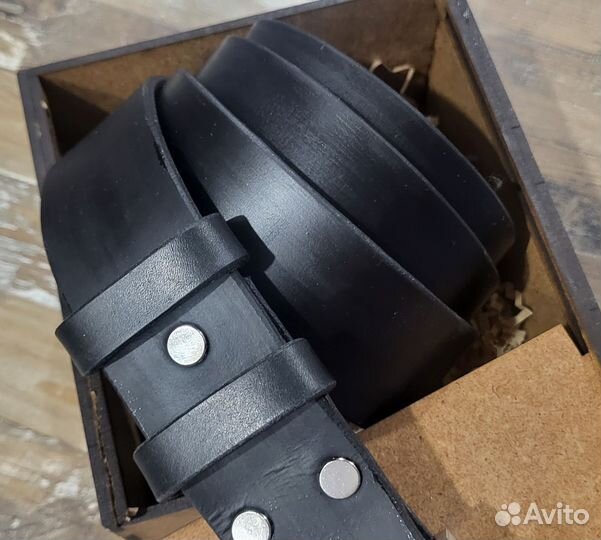 Мужской ремень из натуральной кожи ручной работы