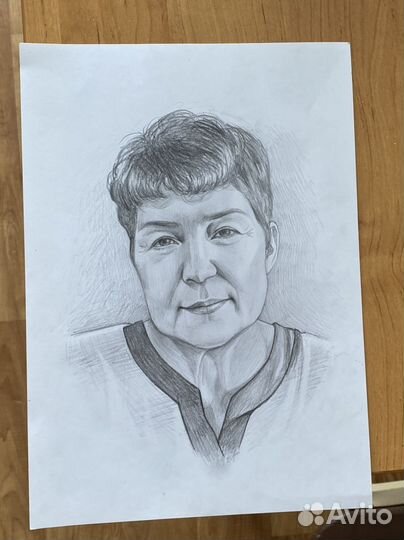Портрет по фото карандашом