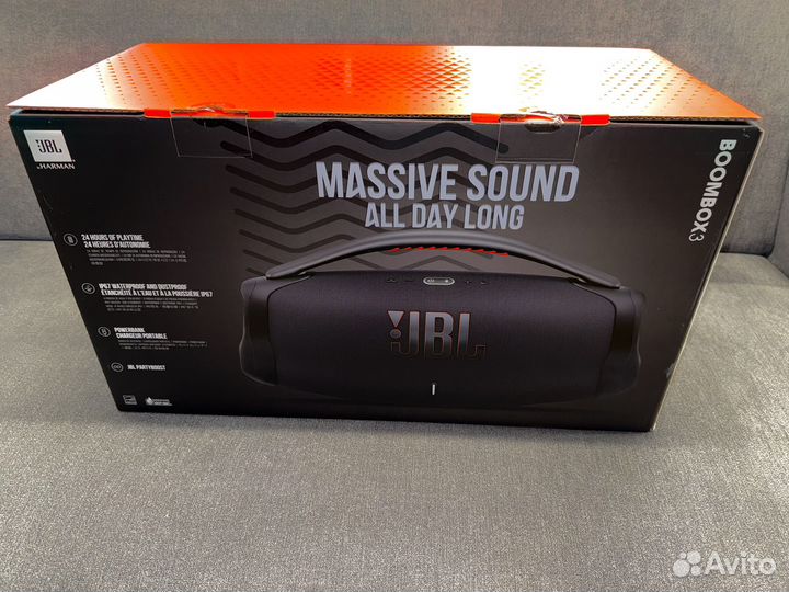Портативная колонка JBL Boombox 3 Black