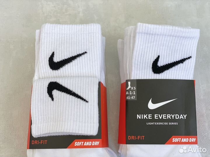 Белые носки Nike Everyday 10 пар