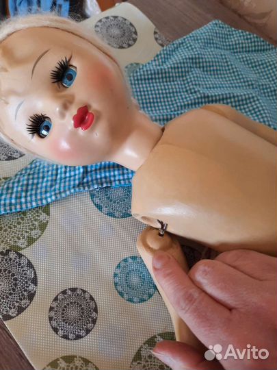 Кукла ссср,опилочная,паричковая Настенька