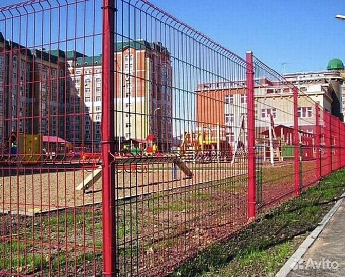 Забор сетка 3д