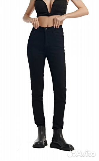 Джинсы скини черные