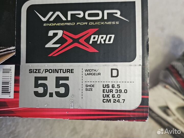 Хоккейные коньки bauer vapor 2x pro 5.5 размер