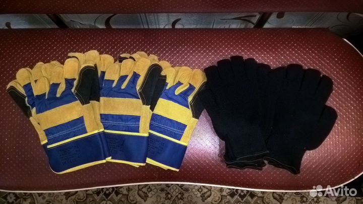 Перчатки краги короткие (р.11)