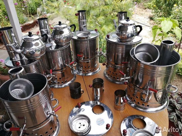 Самовары турецкие, с 1 и 2 краниками,чайник