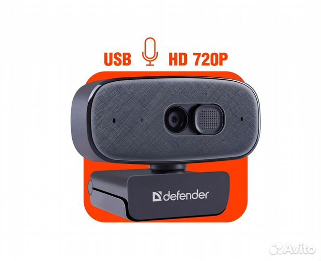 Веб-камера Defender G-lens 2695 FullHD 2K 63195