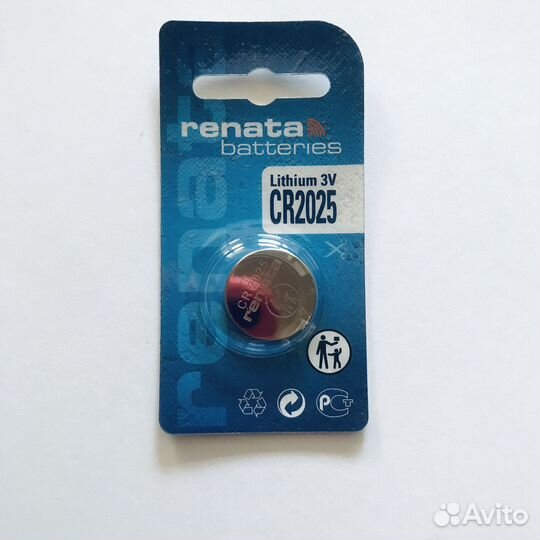 Батарейка CR2025 renata 3V литиевая