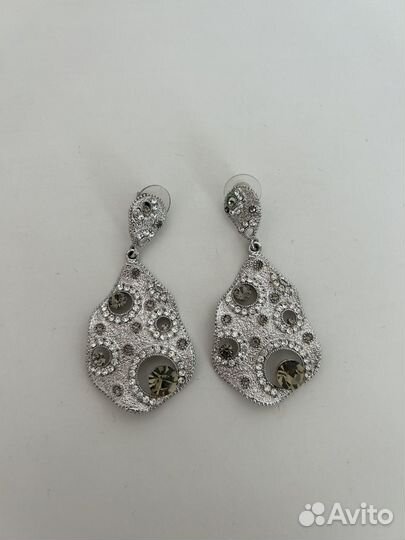 Красивые серьги с камнями