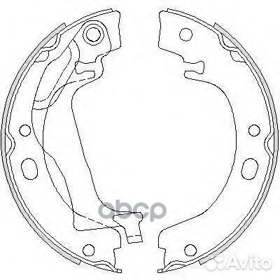 4753.00 колодки барабанные ручника Toyota Coro