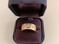 Мужской золотой перстень с бриллиантом