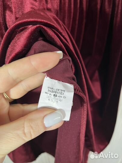 Платье велюр Италия р.L/XL