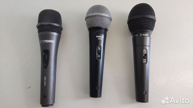 Микрофоны 3 штуки