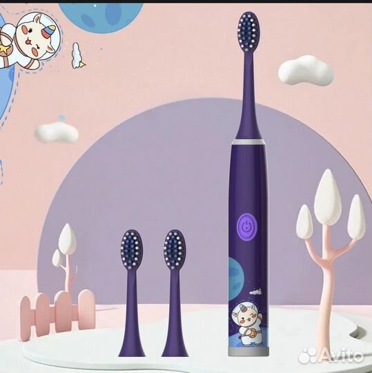 Детская электрическая зубная щетка новая