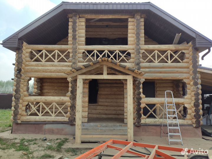 Пескоструйная обработка шлифовка домов, срубов