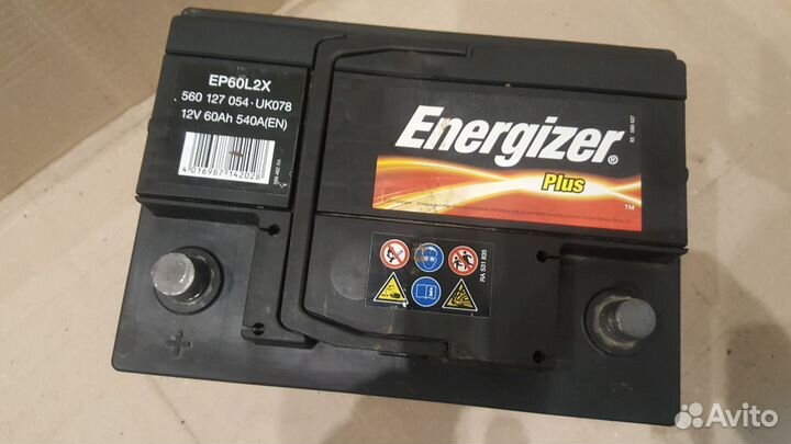 Аккумулятор б/у 60Ач 540А Energizer