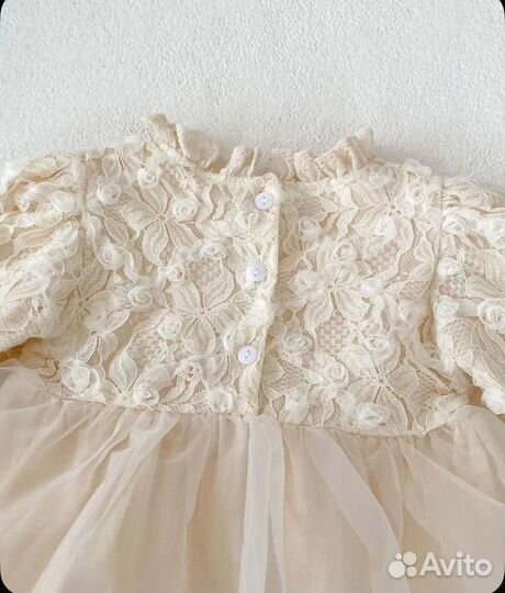 Праздничное платье-бодик р.68-74