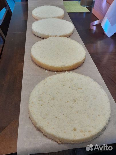 Коржи бисквитные