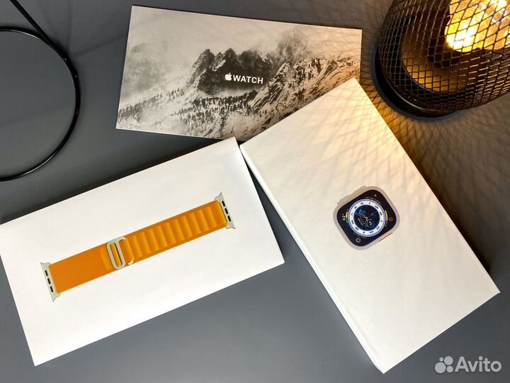 Apple watch 8 Ultra с яблоком