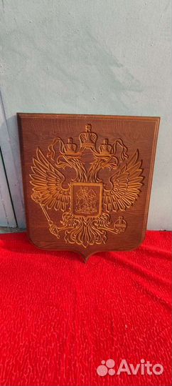 Герб резной дерево