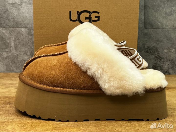 Ugg Funkette Suede Platform Chestnut