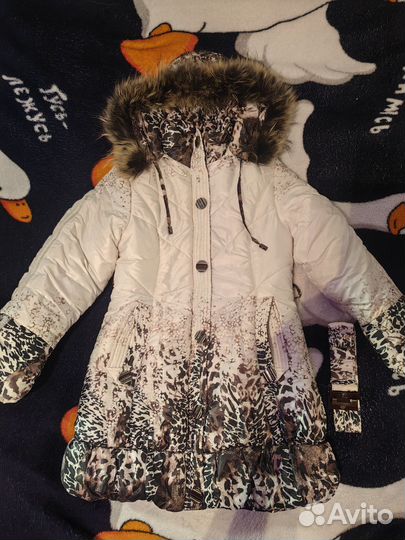 Пальто для девочки 140