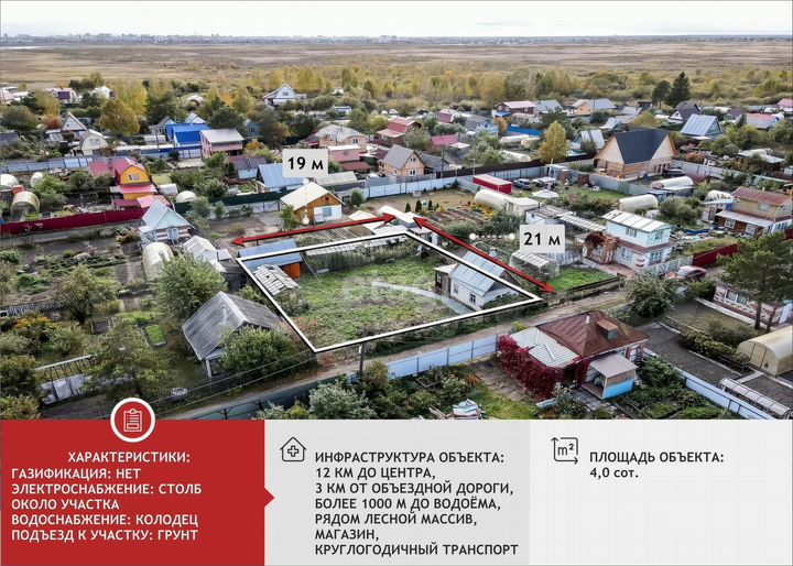 Участок 4 сот. (СНТ, ДНП)