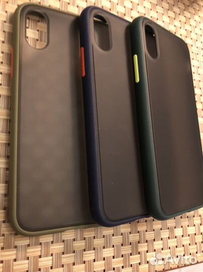 Чехол на iPhone X Синий продан