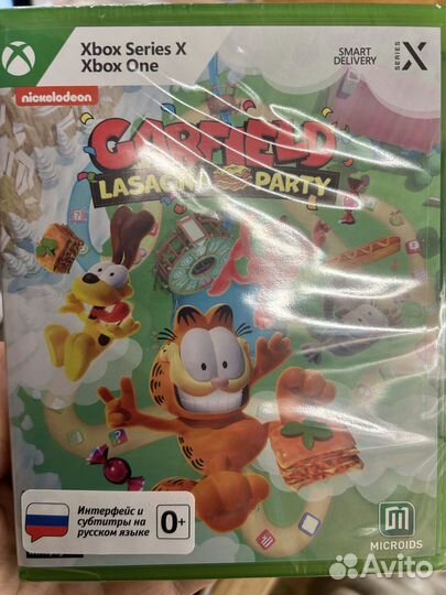 Garfield Lasagna Party диск для Xbox новый