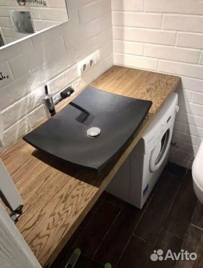 Столешница в ванную комнату массив