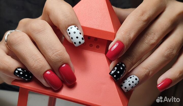 Наращивание,маникюр +покрытие гель-лак