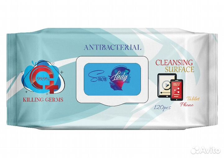 Влажные салфетки Антибактериальные 120 шт опт