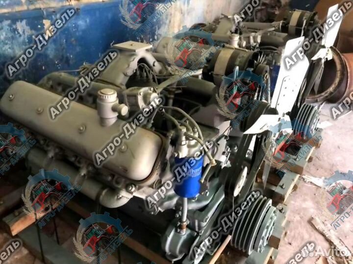 Двигатель ямз 238 ак V8 235 л.с. комбайн -6.51