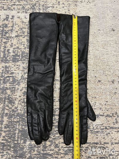 Перчатки женские кожаные 7.5 новые длинные