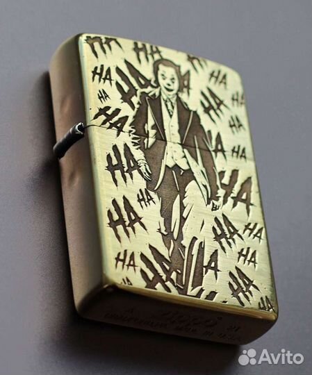 Зажигалка zippo с гравировкой Joker(Джокер)