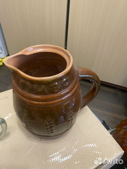 Кувшин глинянный Пиво СССР кунгур