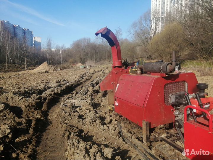 Аренда измельчителя дерева. стволов, веток