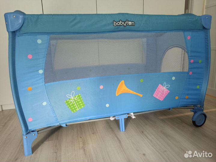 Манеж кроватка 2 в 1