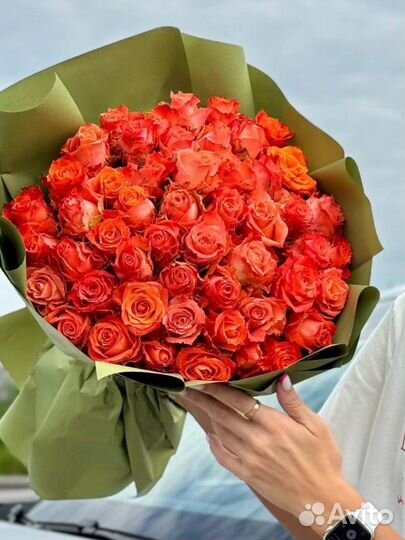 Розы 51 шт кения
