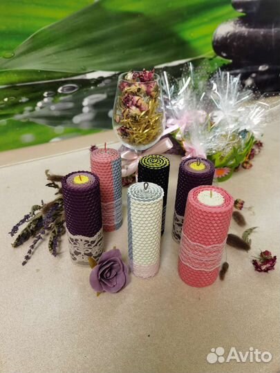 Свечи восковые ручной работы