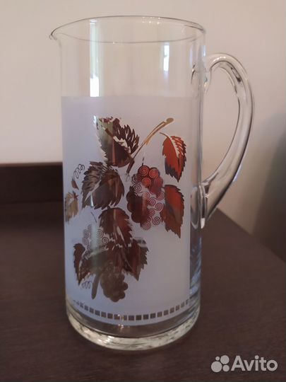 Кувшин и 8 стаканов.Чехия.Богемия.Отличный подарок