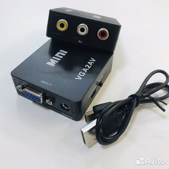 Конвертер с VGA на 3xRCA (1080P) H130