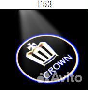 Проекция логотипа Toyota Crown на двери Тип 1
