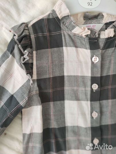 Рубашка для девочки 92