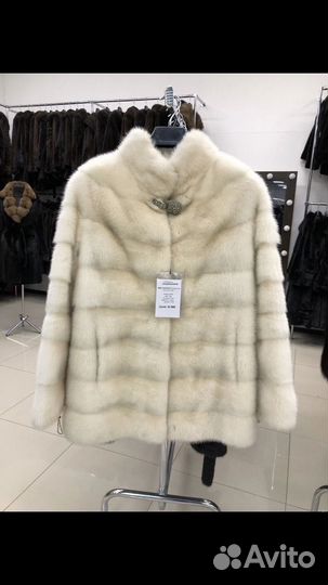 Шуба норковая белая 44 46