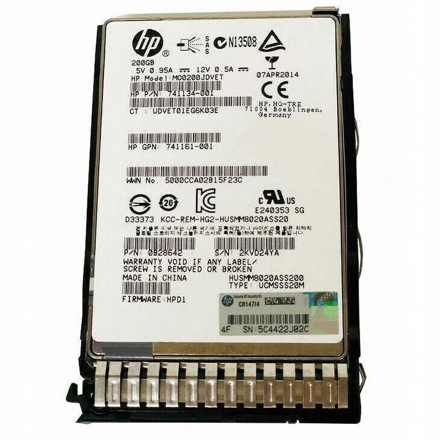 [794377-B21] Жесткий Диск Hp 200gb Sas 2,5" Ssd 794377-B21